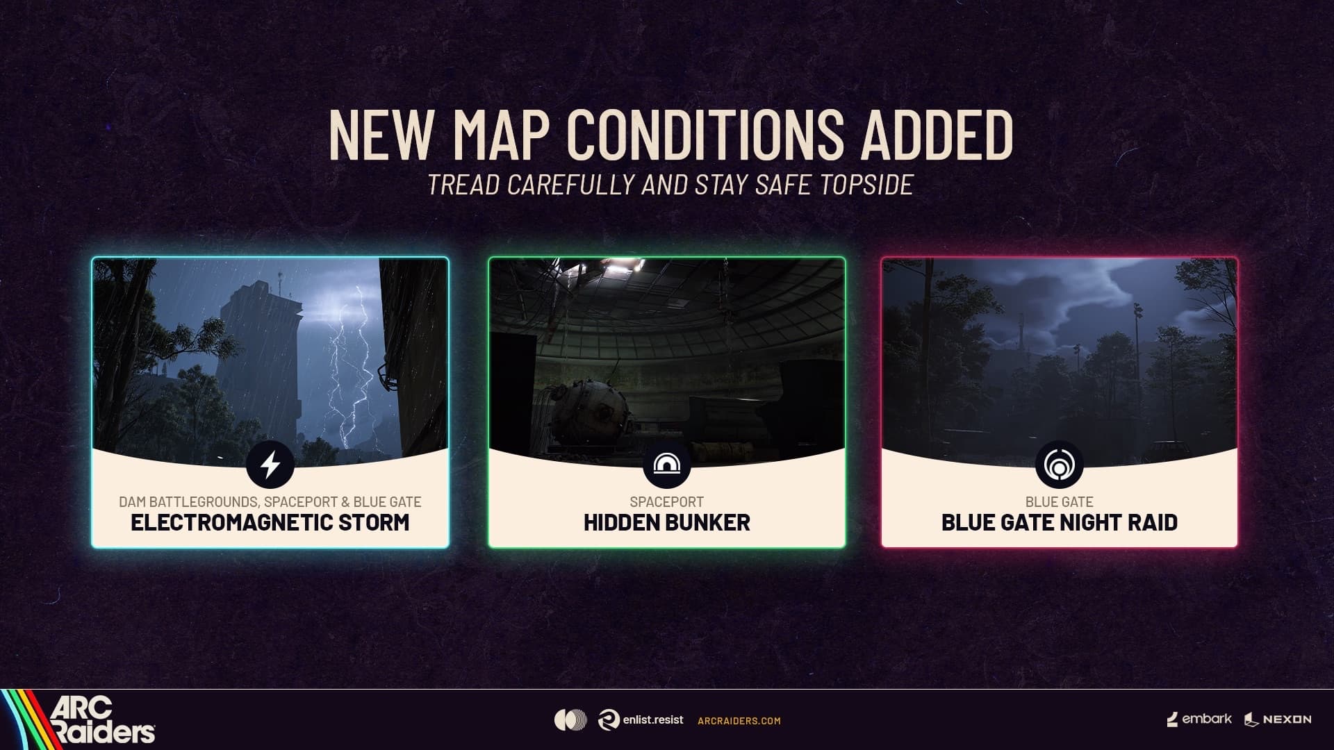 New map conditions